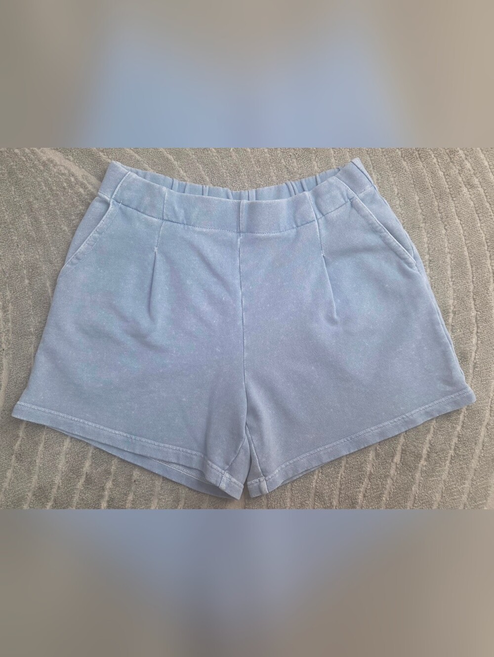 Aerie Womens Light Blue Pull-On Lounge Shorts